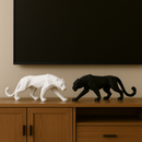 Escultura de Pantera Minimalista - LarViva