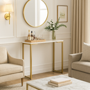 Aparador Industrial Elegante com Pés Dourados