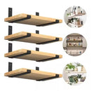 Kit 4 Prateleiras Industrial com Suporte Invertido