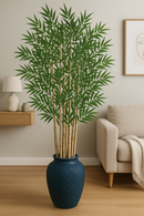 Bambu Artificial  com Folhas de Silicone