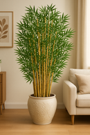 Bambu Artificial  com Folhas de Silicone