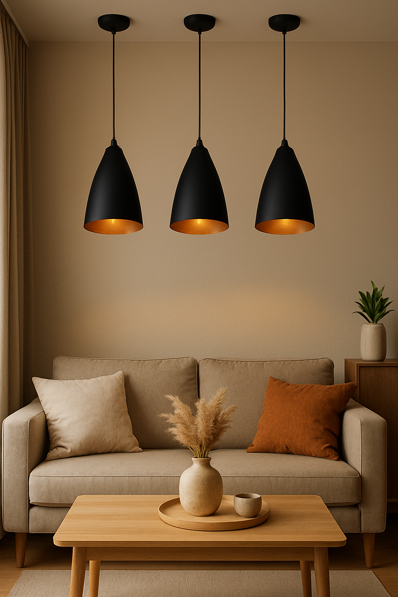 Kit 3 Pendentes Estilo Arandela – A Luz Certa para um Ambiente Sofisticado