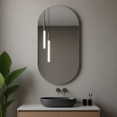 Espelho de Parede Oval com LED
