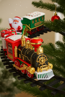 Trem Natalino Encantado, Som Real, Luzes Coloridas e Fumaça Mágica - LarViva