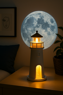Luminária Farol com Projeção de Lua - LarViva