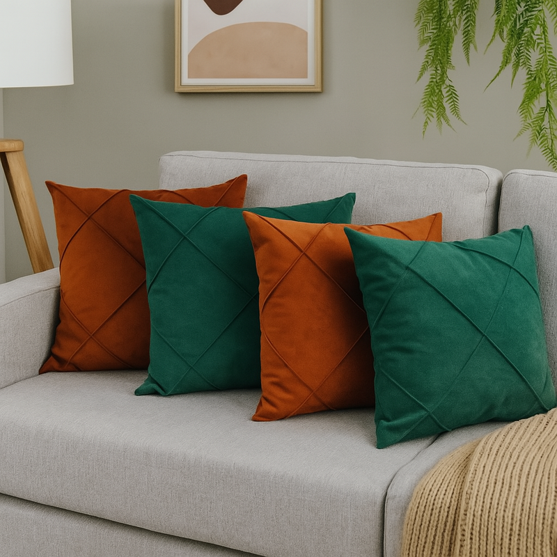 Kit 4 Almofadas Decorativas (Suede Premium 45x45cm)