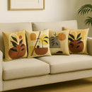 Kit 4 Almofadas Decorativas | Estampa Botânica Abstrata - LarViva