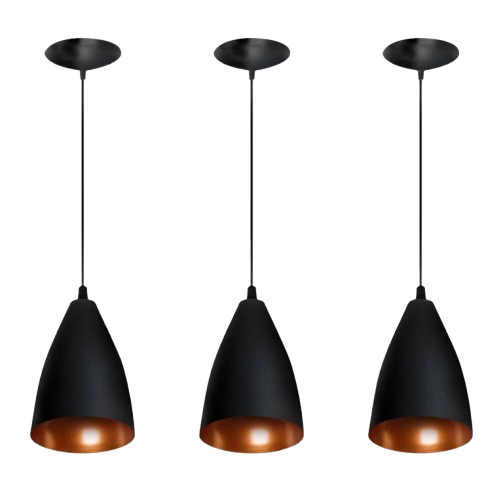 Kit 3 Pendentes Estilo Arandela – A Luz Certa para um Ambiente Sofisticado