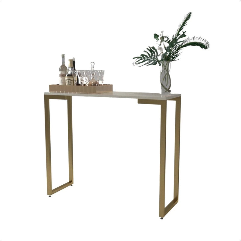 Aparador Industrial Elegante com Pés Dourados